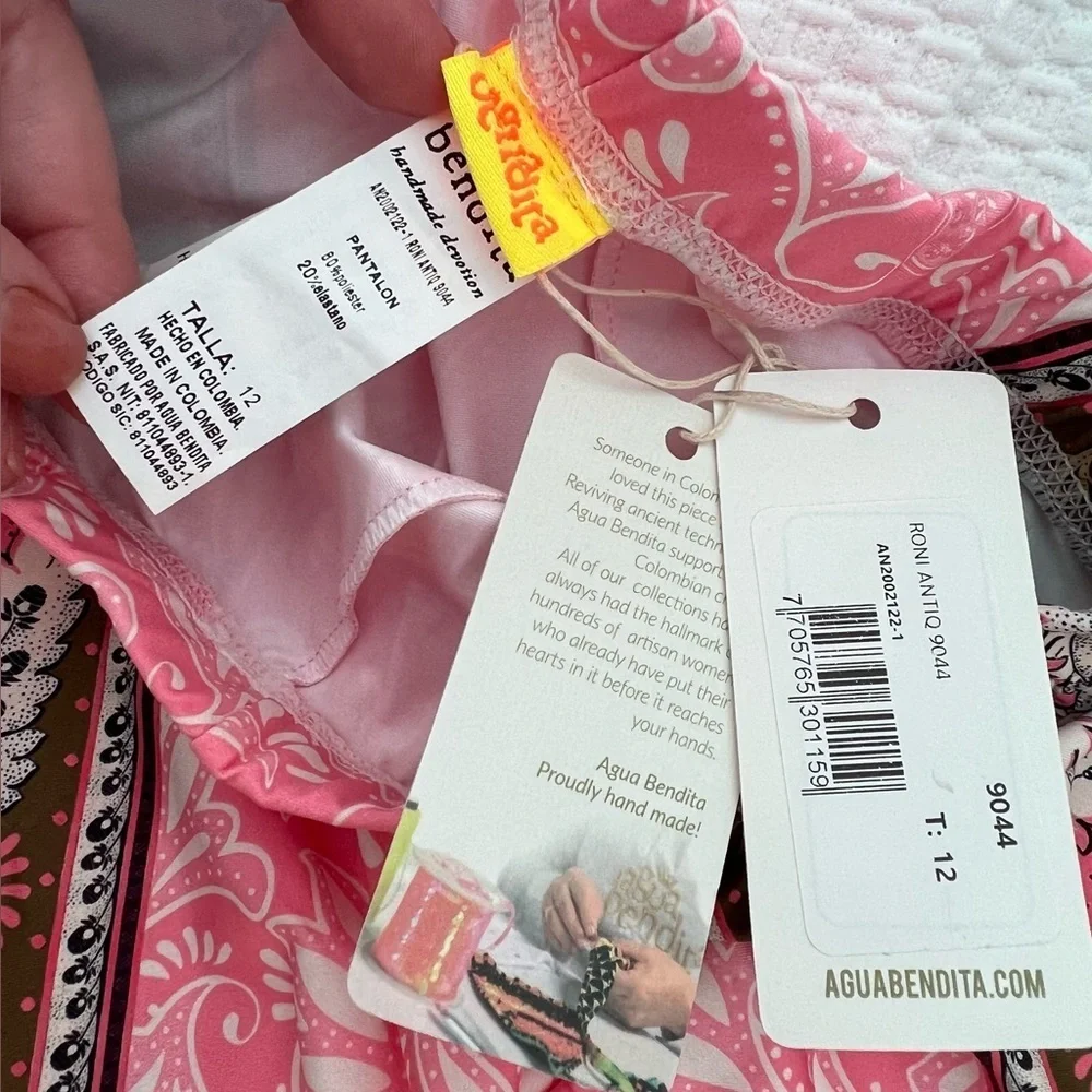 NEW AGUA BENDITA girl's antiq roni pants in pink